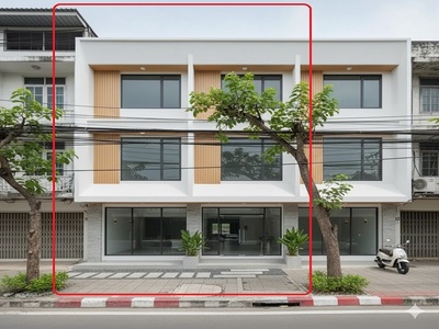 ใหม่ทั้งหลัง ถ.สุขสวัสดิ์ ราษฎร์บูรณะ อาคารพาณิชย์ 3 ชั้น 2 คูหา 