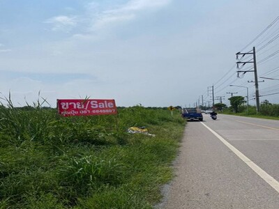 ขายที่บ้านแพ้วสวนส้มติดถนนทางหลวงชนบทสงบร่มรื่นส่วนตัว