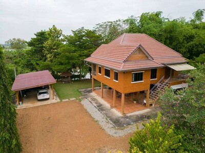 ขายบ้านริมน้ำ บรรยากาศดีเจ้าของขายเอง 2 ไร่ 2 งาน 59 ตารางวา  ชัย