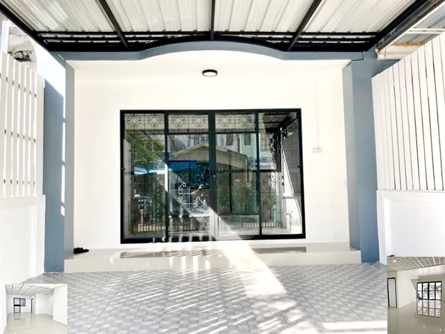 ให้เช่าทาวน์เฮาส์ 2 ชั้น บางกรวย ตลาดบัวทอง รีโนเวทใหม่ 17ตรว. 148ตรม. รักสัตว์ เงียบสงบ 2นอน 2น้ำ 1จอดรถ ไทรน้อย MRT คลองบางไผ่ 