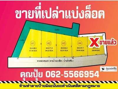 ขายที่เปล่าชัยภูมิขายที่แบ่งล็อค เยื้องโรงเรียนนาเสียว
