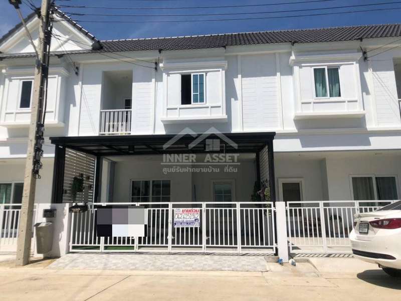 ขายทาวน์โฮม 2 ชั้น สไตล์ English Charming บ้านดี เดอะ แฮมิลตัน กาญจนาภิเษก - บางใหญ่ 18.5 ตรว