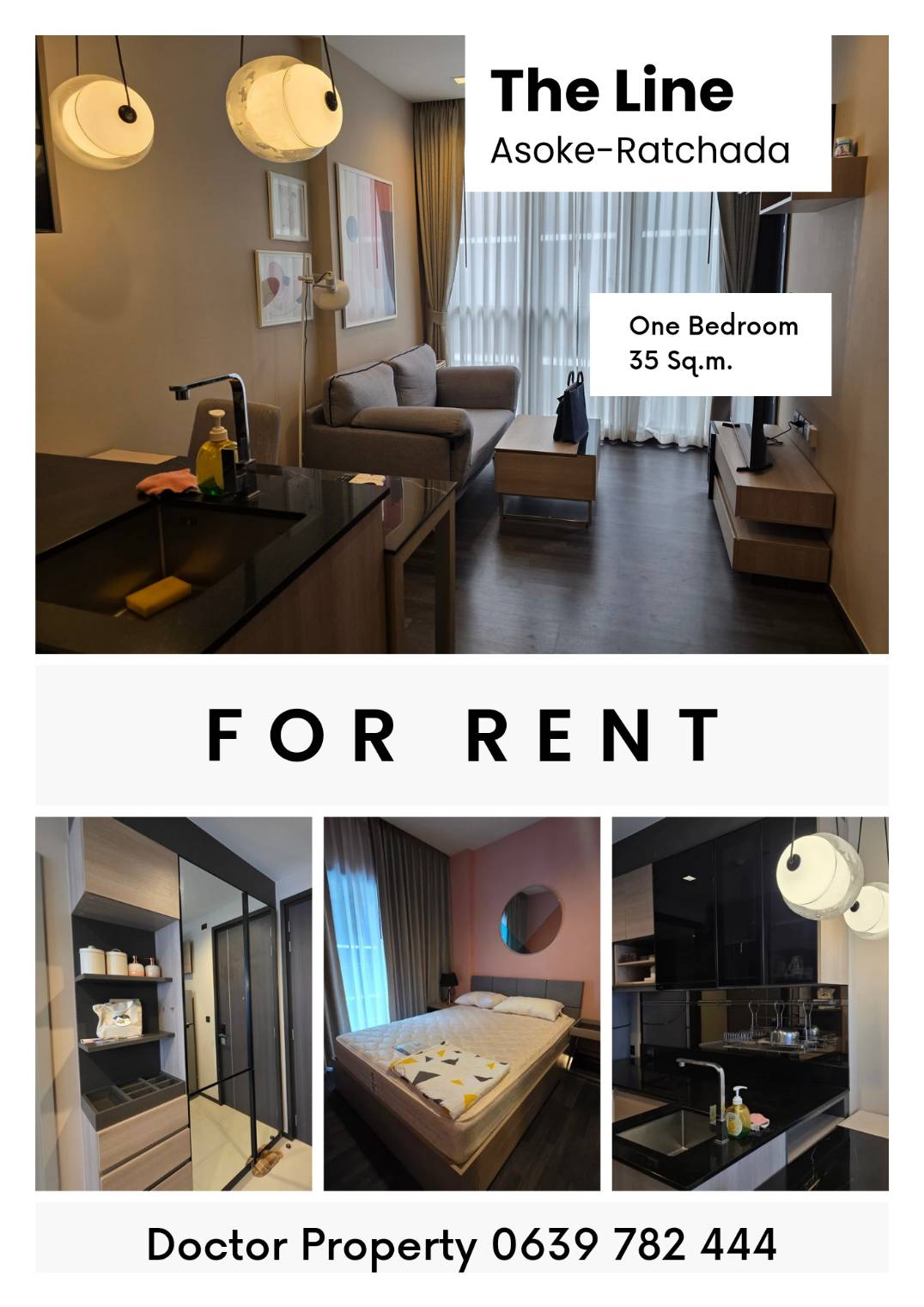 ถูกที่สุดในโครงการ! ให้เช่า The Line อโศก–รัชดา คอนโดใจกลาง New CBD พระราม 9 Lowest Price in the Project! For Rent: The Line Asoke–Ratchada – Luxury Condo in Rama 9 CBD