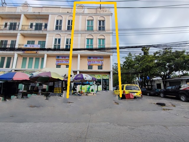 ขายตึกอาคารพาณิชย์นวมินทร์ ตลาดปัฐวิกร ห้องมุม ใจตลาด ชุมชน ติดถนน สปา คลีนิค ร้านค้า