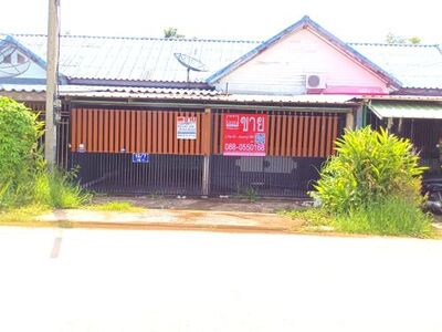ขายบ้านทาวเฮาส์ ชั้นเดียว  ติดทางหลวงชนบท ขนาด เนื้อที่ 24.6  ตร.