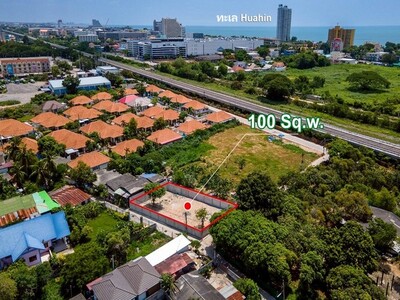 ขายที่ดินเปล่าแปลงสวย 100 ตร.ว หัวหิน จ.ประจวบคีรัขันธ์