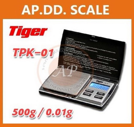 เครื่องชั่งดิจิตอลแบบพกพา พิกัด 500กรัม ยี่ห้อ TIGER รุ่น TPK-01 ราคาพิเศษ