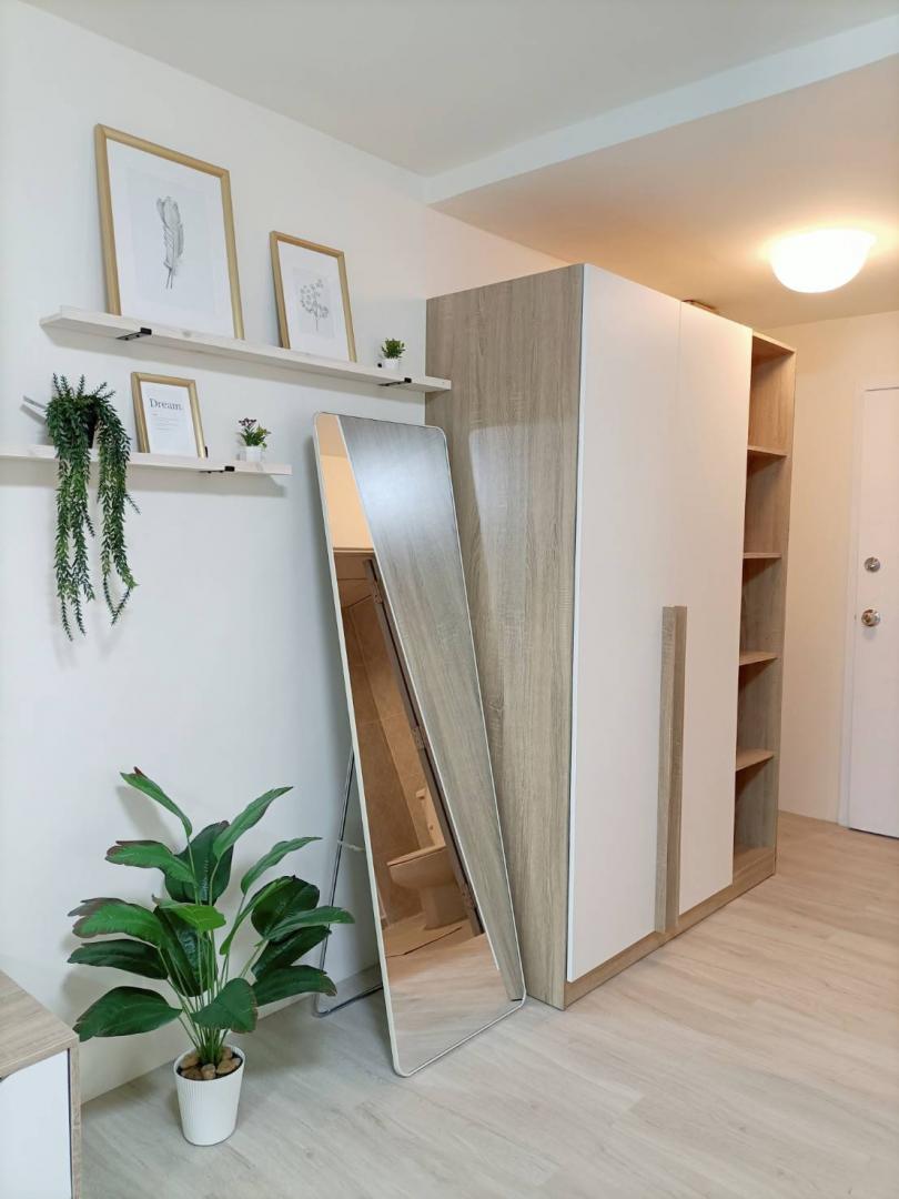 ขายคอนโด โครงการซิตี้วิลล่า ลาดพร้าว130 ห้องมุม รีโนเวทใหม่ ตึก D1 ชั้น 2 fully furnished ใกล้เดอะมอลล์บางกะปิ