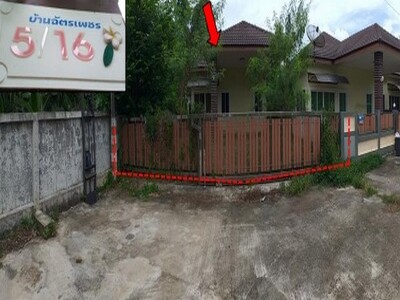 ขายบ้านเดี่ยว 1 ชั้ั้นมือสองโครงการบ้านฉัตรเพชร อำเภอหาดใหญ่ สงขล
