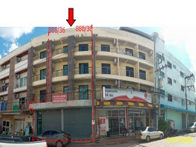ขายอาคารพาณิชย์ 4 ชั้ั้้น 2 คูหาขายตามสภาพ สำนักขาม อ.สะเดา สงขลา