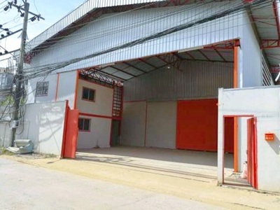 ตรงข้ามวัดลาดบุญ 1.16ก ให้เช่าโกดัง พร้อมออฟฟิศ 2 ชั้น 1,600 ตร.ม