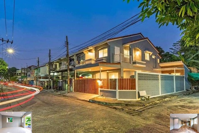 ติวานนท์ หลังมุม 35ตรว. 175ตรม. ทำเลดีมาก 3นอน 2น้ำ 3จอดรถ 3แอร์MRT บางกระสอ 1กม. รัตนาธิเบศร์ 20-26 ขาย-เช่าทาวน์เฮ้าส์ 2 ชั้น