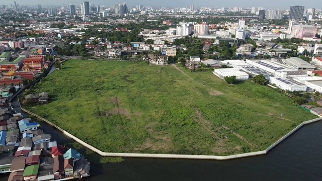 ขายที่ดินติดแม่น้ำเจ้าพระยา บางเขนฝั่งใต้ พระราม7 บางซื่อ กรุงเทพ ขาย 2400 ล้านบาท