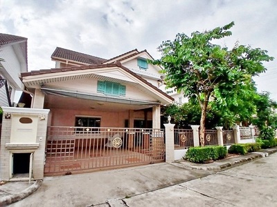 4นอน MRT เคหะรามคำแหง 400 ม.ให้เช่าบ้านหรู 2 ชั้น ตลาดมีนบุรี 800