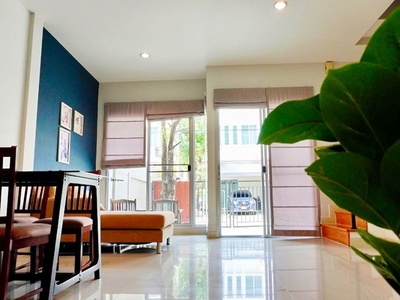  MRT แยกติวานนท์ 1.8 กม.พระราม5 ตกแต่งครบ 3 นอน  มจพ. 2 ชั้น 23ตร