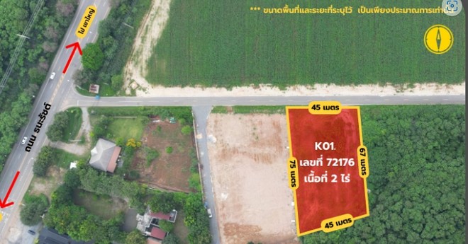 ขายที่ดินเขาใหญ่ กม8 เนื้อที่ 2 ไร่ ห่างถนนธนะรัชต์เพียง120 เมตร อ.ปากช่อง นครราชสีมา แปลงสวย