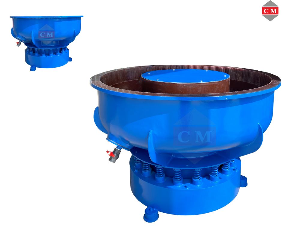 เครื่องขัดผิวโลหะแบบเขย่า แบบไม่มีสะพานแยกชิ้นงาน / Vibratory Finishing Machine