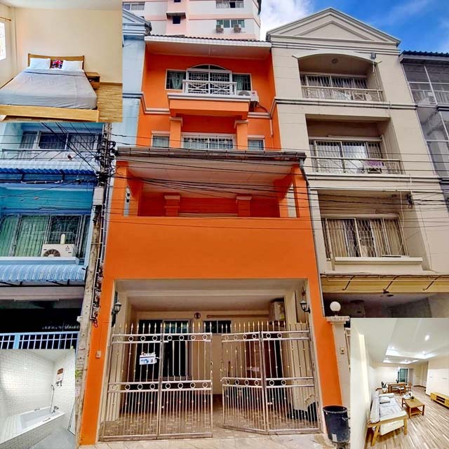 AirBNB วชิรธรรมสาธิต4 ตลาดอุดมสุข BTS ปุณณวิถี 900 ม. ขาย-ให้เช่าทาวน์โฮม 4 ชั้น ทำโฮมออฟฟิศ 19ตรว. 325ตรม.
