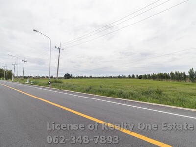 ขายที่ดิน สุพรรณบุรี  ติดถนน ใกล้ตลาดบางลี เนินพระปรางค์ สองพี่น้