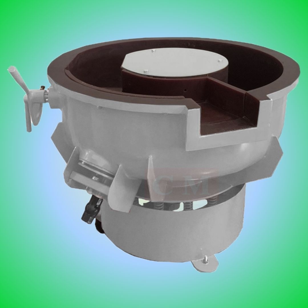 Vibratory finishing machine with Separator / เครื่องขัดผิวโลหะแบบเขย่า (มีสะพานแยกชิ้นงาน) 