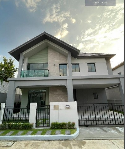 ขายบ้านเดี่ยว2 ชั้น บางกอก บูเลอวาร์ด พระราม 5 ถนนราชพฤกษ์ เนื้อที่ 58 ตรว หลังมุม 