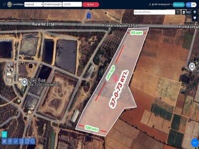 ที่ดินติดทางหลวงชนบท3158 มีศักยภาพสุดยอด ในราคาที่สุดว้าว