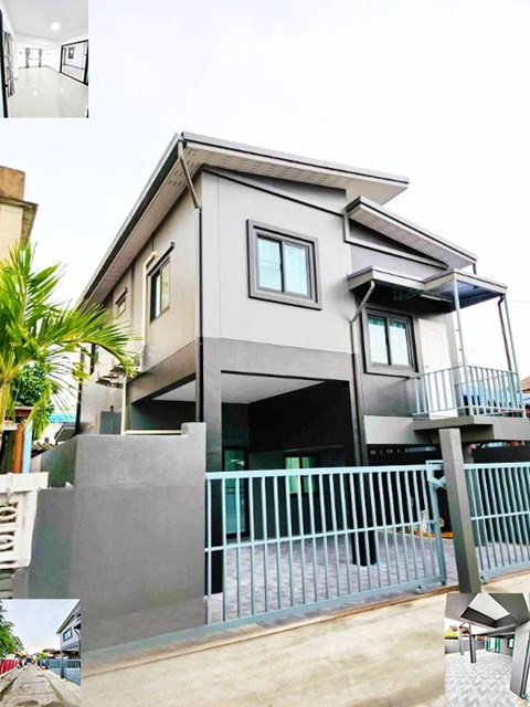 ให้เช่าบ้านเดี่ยว 2 ชั้น หันหน้าทิศใต้ 30ตรว.200ตรม.MRTศรีด่าน 1.5 กม.รักสัตว์  4นอน 2น้ำ 2จอดรถ 4แอร์ อิมพีเรียลเวิลด์ สำโรง