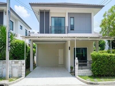 ขายบ้านเดี่ยวหลังมุม ใกล้รถไฟฟ้า MRT ซอยเลียบคลองบางไผ่ บางบัวทอง