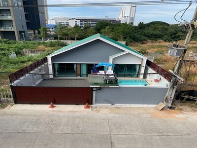 ขายบ้านพลูวิลล่าจอมเทียน พัทยา ทำเลดีมาก ใกล้ชายทะเล
