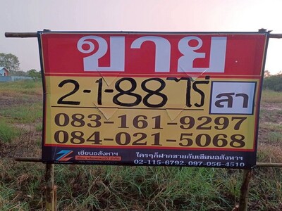 ขายที่ดินจัดสรร  ราคาถูก   2-1-88 ไร่  บ้านปากโทก  เมืองพิษณุโลก 