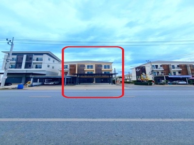 490 ตร.ม บ้านกล้วย-ไทรน้อย ให้เช่าอาคารโชว์รูม 3 ชั้น 2 คูหา 
