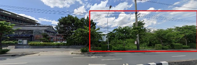 ให้เช่าที่เปล่าริมถนนใหญ่กรุงเทพกรีฑา​ ขนาด 1 ไร่  ไม่มีค่าหน้าดิน