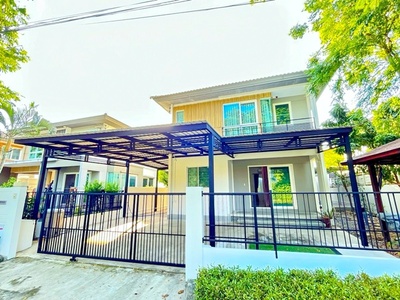 BTSบางชัน 800  เจริญพัฒนา พระยาสุเรนทร์ 30 บ้านเดี่ยว 2ชั้น 4 นอน