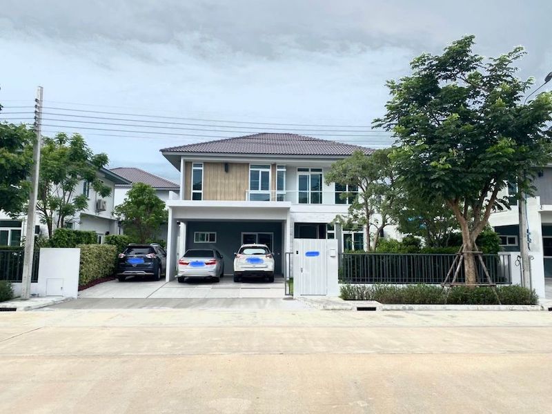 BH1772 ให้เช่าบ้านเดี่ยว 2ชั้น มัณฑนา บางนา-วงแหวน (ซอยราม 2) บ้านเดี่ยวสไตล์โมเดิร์น