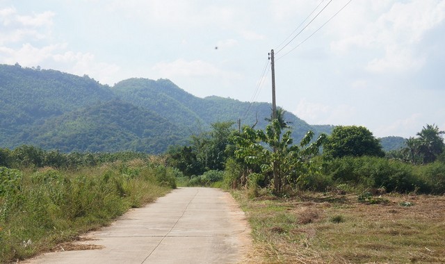 ขายที่ดิน 97 ไร่ ด้านหน้าติดถนนคอนกรีต ด้านหลังติดภูเขา อ.ด่านมะขามเตี้ย กาญจนบุรี