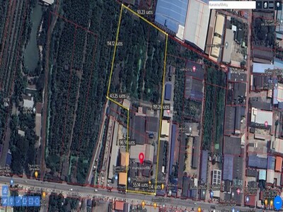 ขายที่ดินติดถนนผังสีม่วงกระทุ่มแบน ขายโรงงานคลองมะเดื่อ 