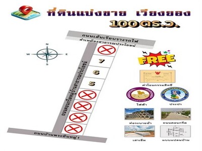 ขายที่ดิน3  แปลงสุดท้าย แปลงละ 100   ตรว     เวียงยอง  เมืองลำพูน