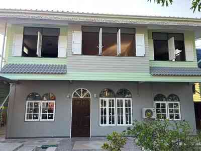 ขายบ้าน 2 หลัง พร้อมโกดัง 1 หลัง (หลังบ้านติดน้ำ) ซอยบางแวก 120 