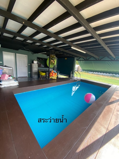  ตลาดเทิดไท Pool Villa ให้เช่าบ้าน  2 ชั้น 3นอน  ลาดกระบัง 4จอดรถ 102 ตรว หลวงแพ่ง 